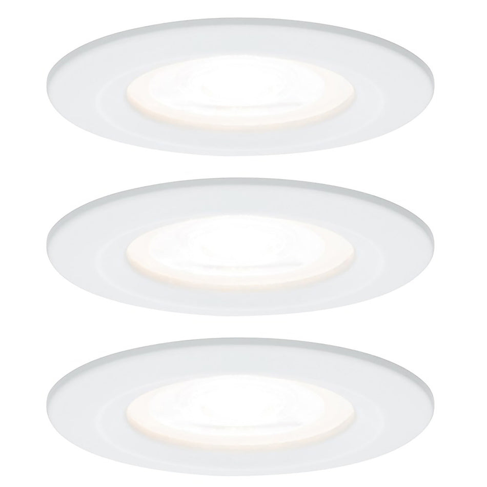 Paulmann Inbouwspot Nova Wit Rond 6,5W IP44 3st-766710