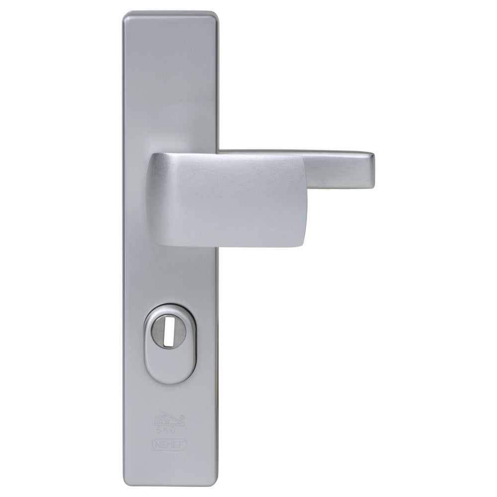 Nemef Veiligheidsbeslag Knop-Kruk SKG*** Aluminium Grijs 3415-72mm-766875