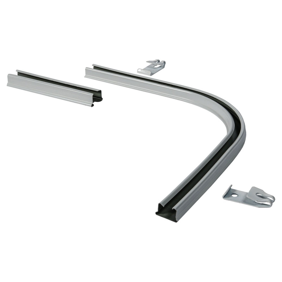 Intensions gordijnrail bocht 90 graden + verbinder PLUS rail wit-767172