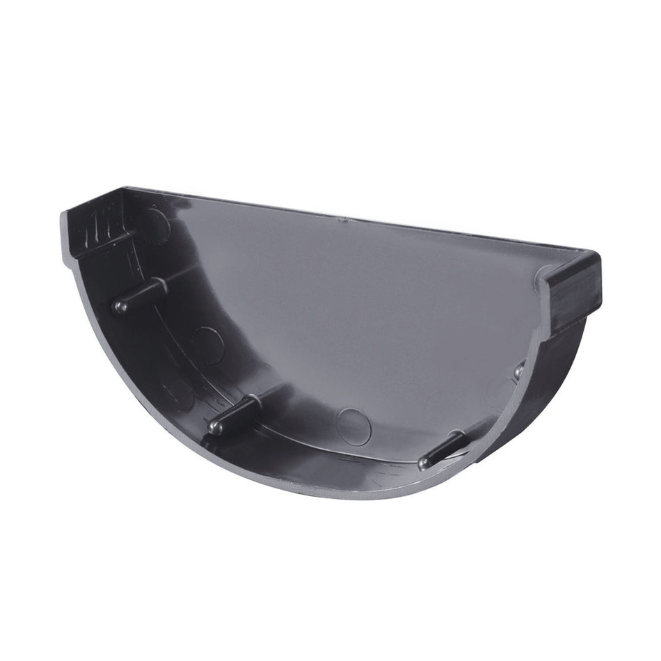 Martens Mastgoot eindstuk PVC 100 mm antraciet 1 stuk-768227