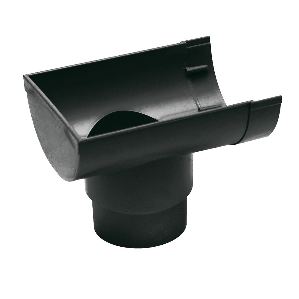 Martens Mastgoot einduitloop PVC 100 mm 70/80 mm antraciet 1 stuk-768228