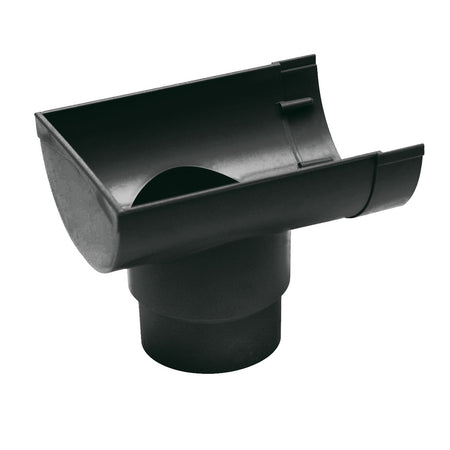 Martens Mastgoot einduitloop PVC 100 mm 70/80 mm antraciet 1 stuk-768228