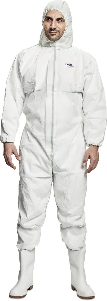 CERVA Overall Wegwerp CHEMSAFE C1 Wit Maat XL-768899