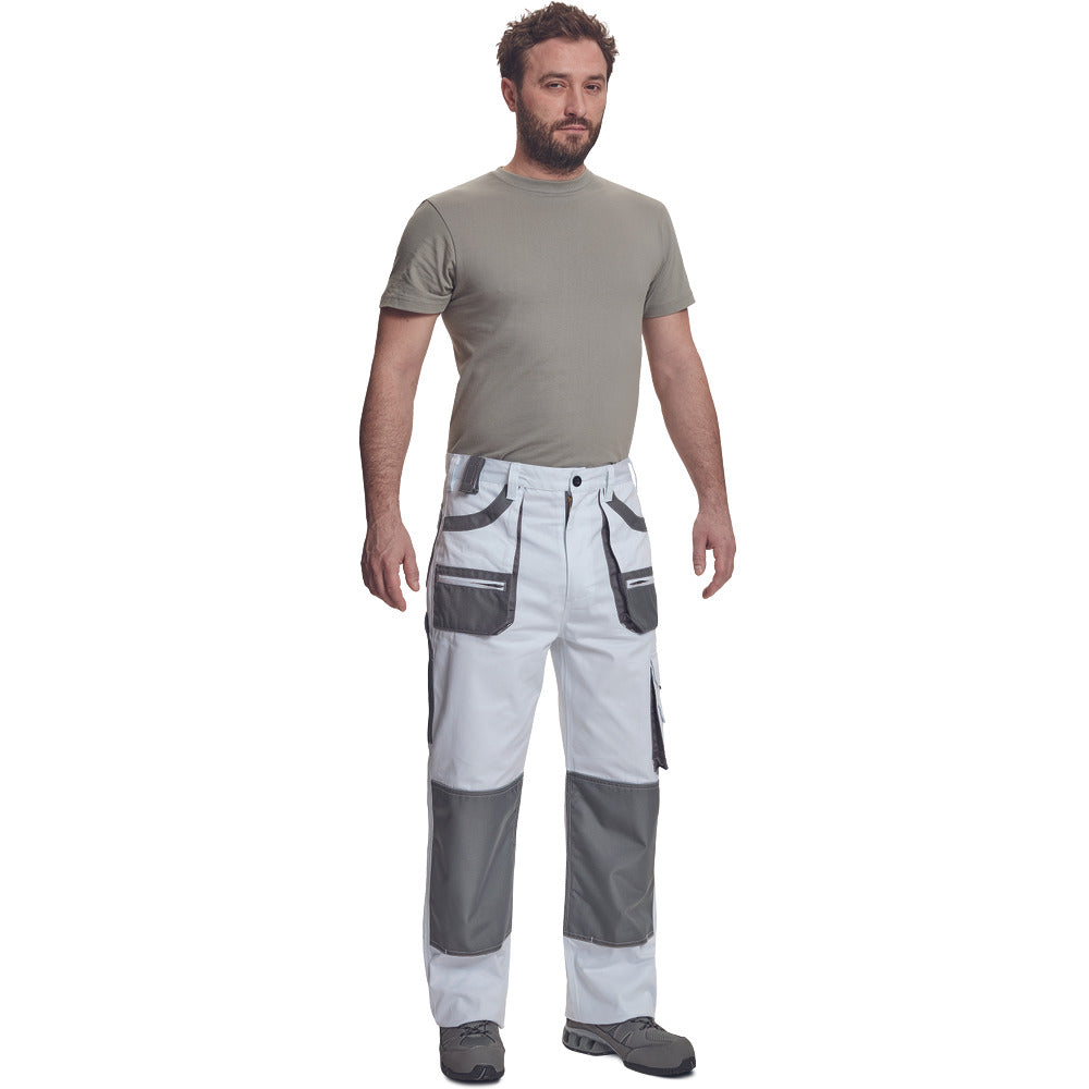 CERVA Werkbroek Carl Wit/Grijs-768911