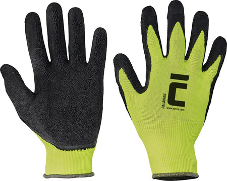 CERVA Werkhandschoenen Palawan Nylon/Latex Geel-768926