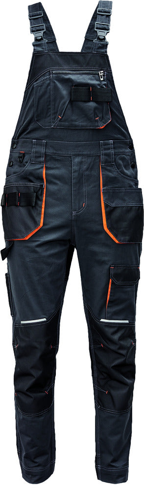 CERVA Bretelbroek Emerton+ Antraciet/Oranje-769003