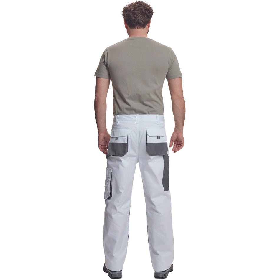 CERVA Werkbroek Carl Wit/Grijs-769007