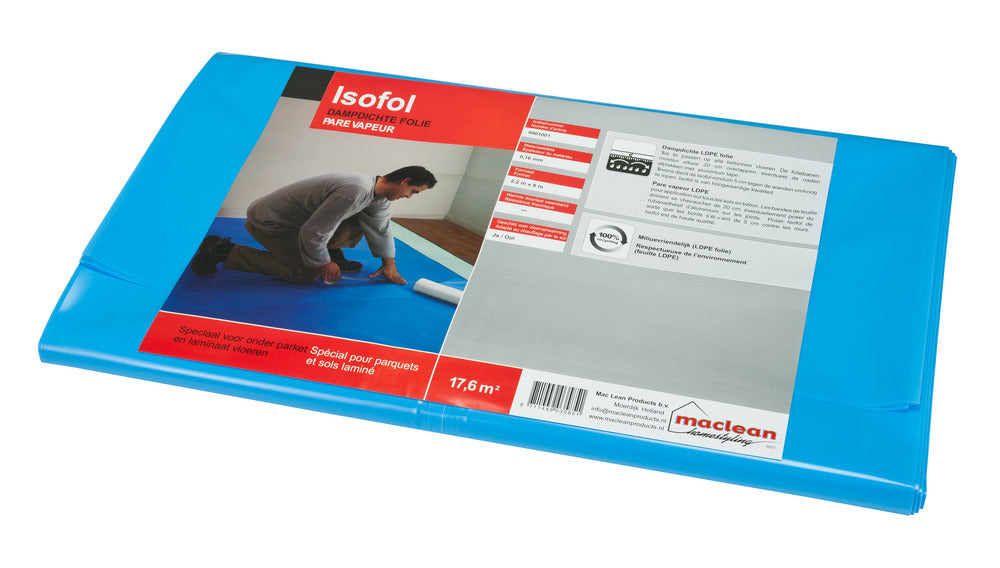 Vochtscherm ldpe 2,2x8 meter blauw 17,6 m2-771870