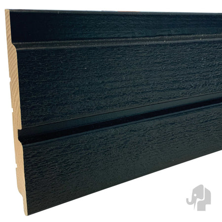 Dubbele Rhombus Rabatdeel Zwart 19x144x3000mm 70% PEFC-773256