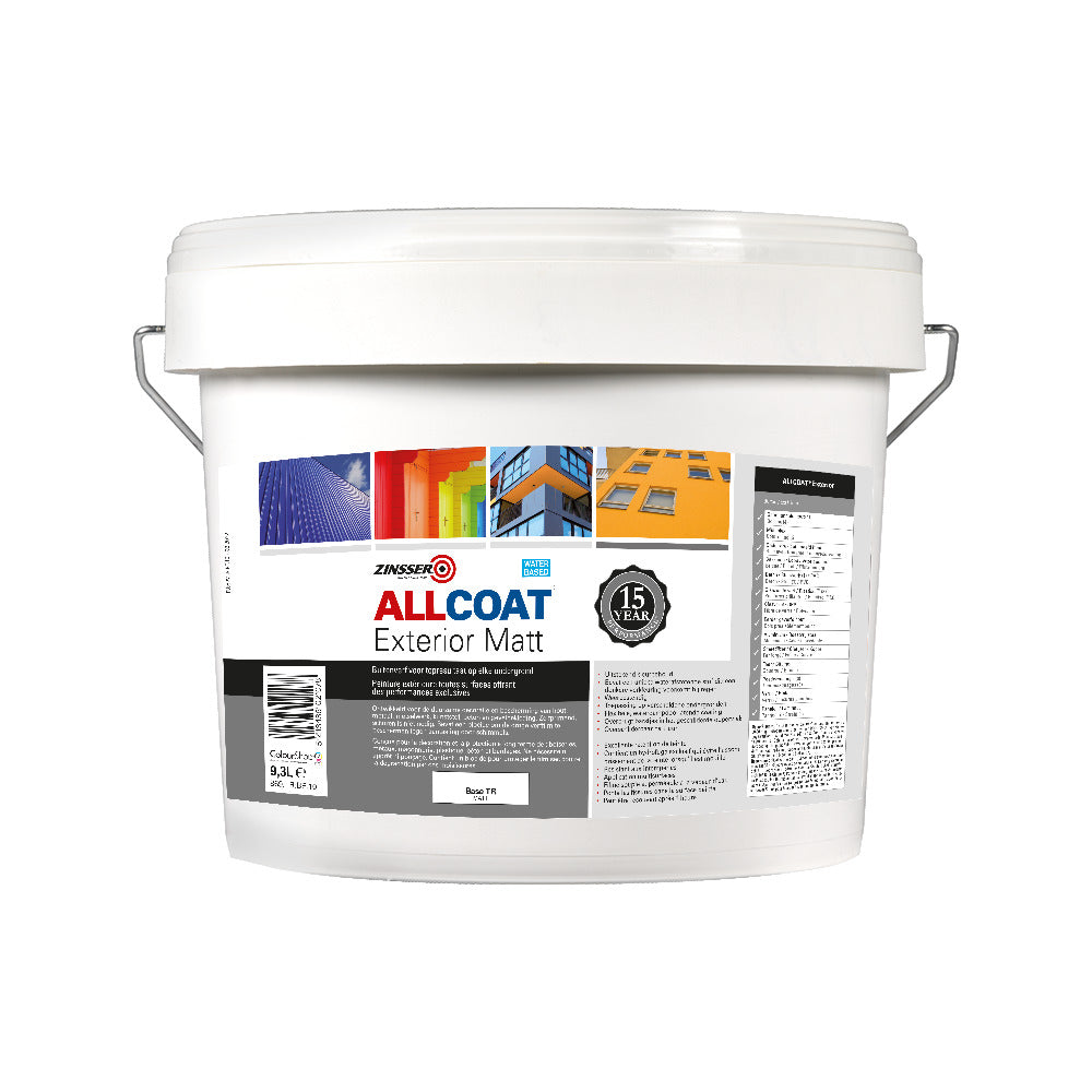 Zinsser Muurverf Allcoat Exterior Mat Base TR 9,3L-778963