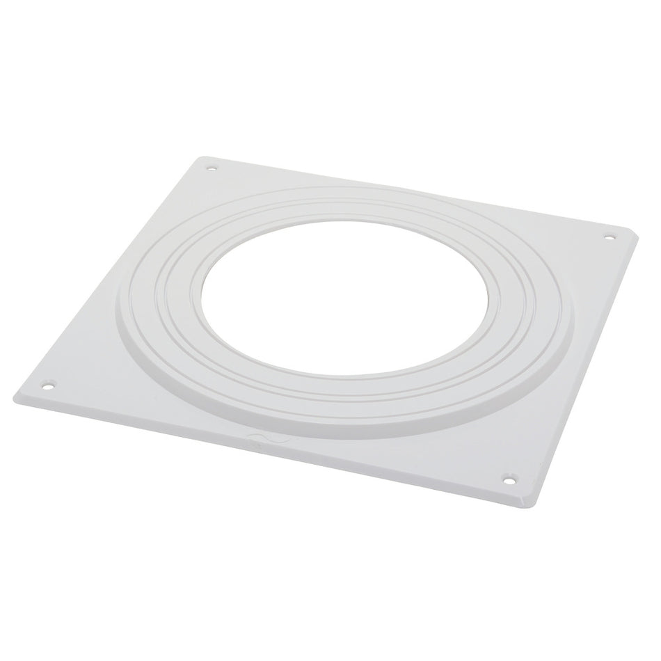 Sanivesk Afdekplaat PVC Wit Ø100mm 125x150mm-779952