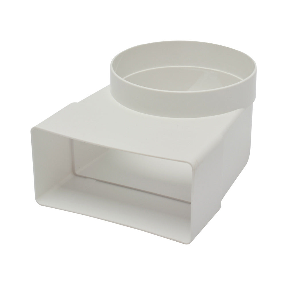 Sanivesk Vlakkanaal Bochtstuk PVC Wit Ø100mm 110x55mm-779956