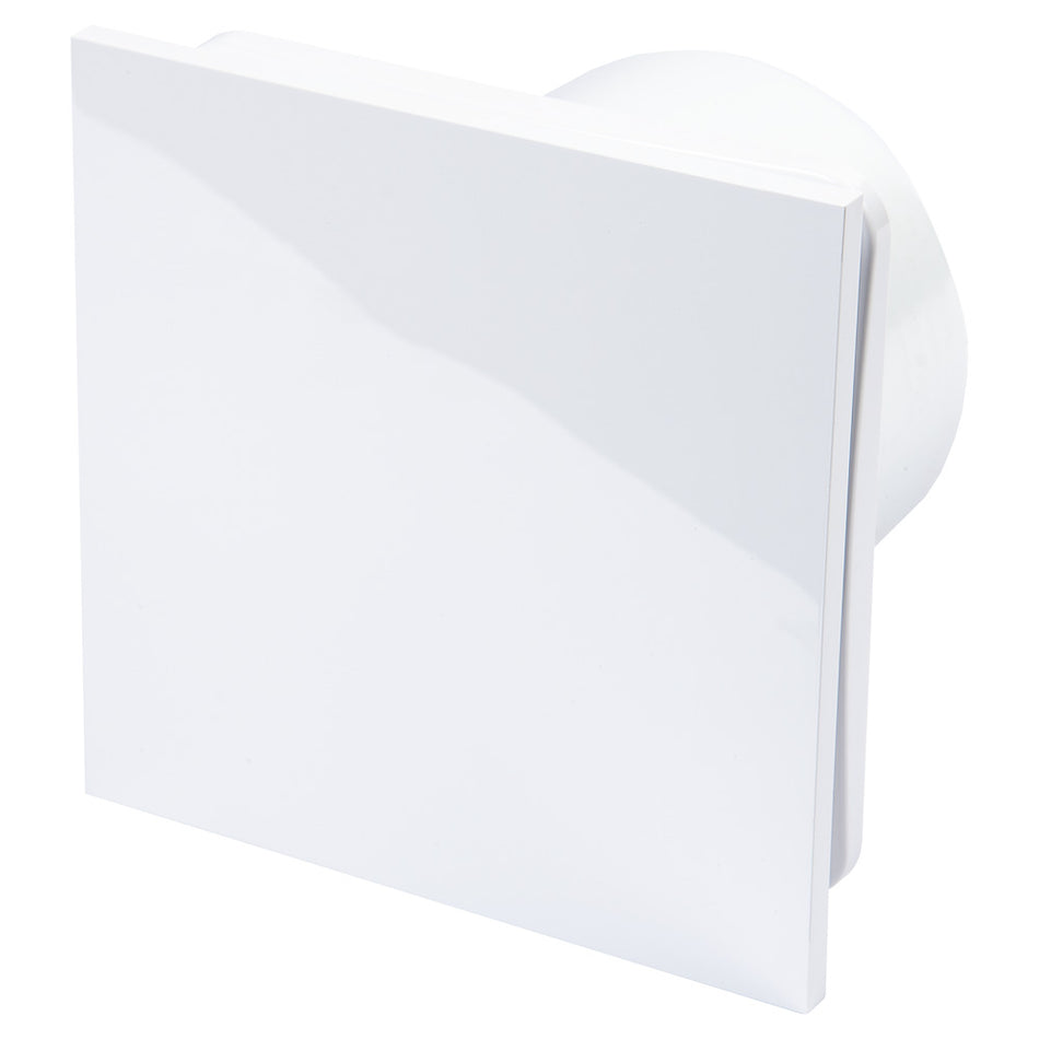 Sanivesk Design Ventilator Kunststof Wit Met Timer Hygro Ø100mm-780009