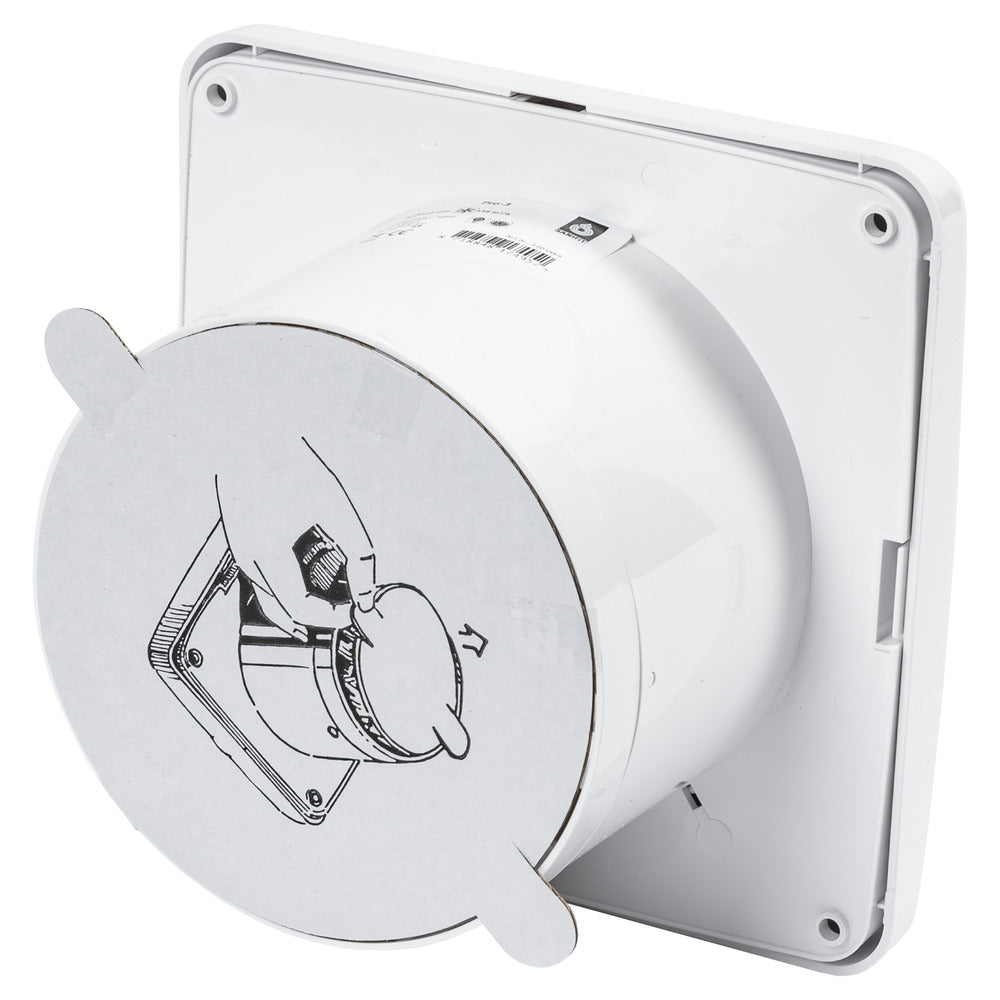 Sanivesk Stille Ventilator Kunststof Wit Met Timer Ø125mm-780043