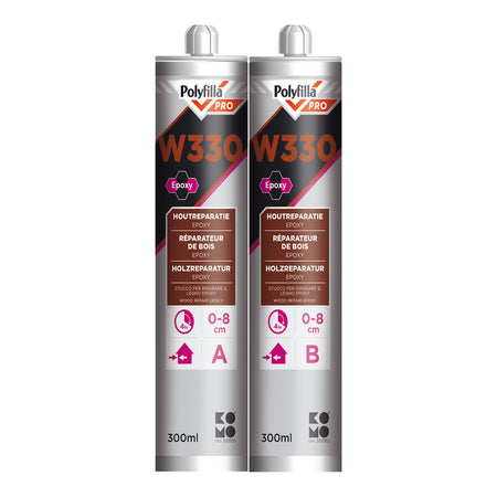 Polyfilla Epoxy Houtreparatie Pro W330 2K 0-80mm 2x300ml-780313