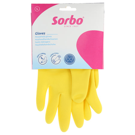 Sorbo huishoudhandschoenen strong geel maat L-781530