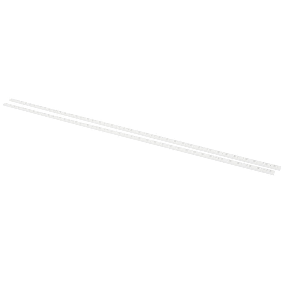 F-Systeem rail dubbel 200 cm wit RAL9003 2 stuks 550 kg-782638