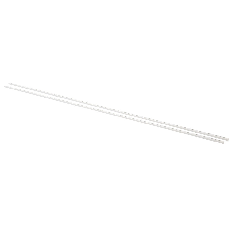 F-Systeem rail enkel 200 cm wit RAL9003 2 stuks 550 kg-782641