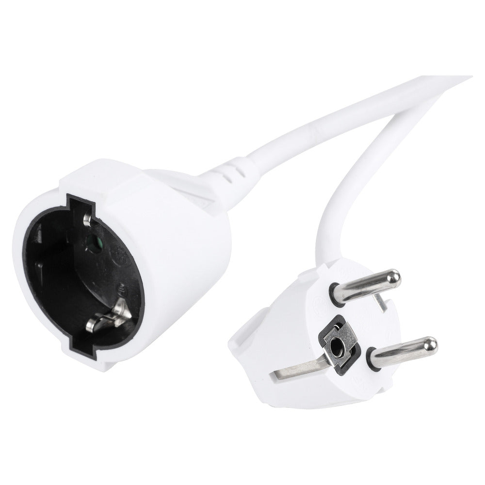 Q-Link Verlengsnoer H05VV-F Wit Randaarde 3x1,5mm2 25m-784446