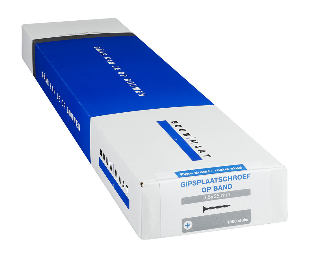 Bouwmaat Gipsplaatschroef Op Band 3,5mm Fijne Draad PH2 1000st-784596