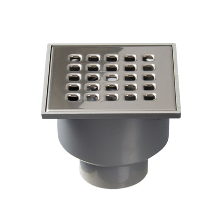 Doucheput RVS met Onderuitloop 105x105mm-795038