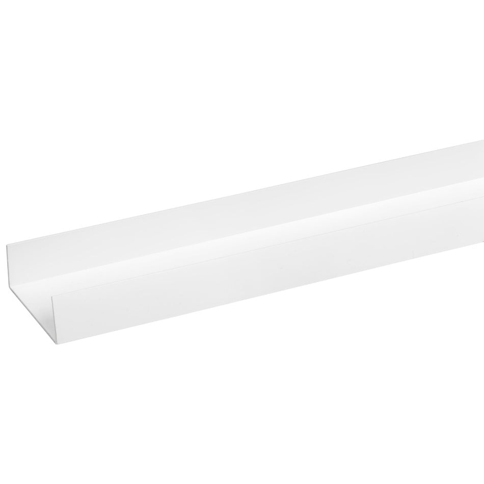 U-profiel kunststof 20x51x20mm wit 260cm-801923