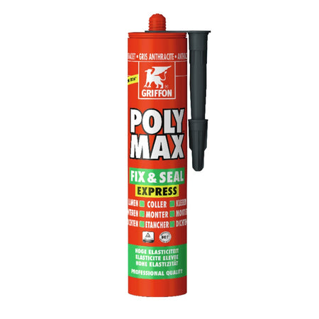Griffon Poly Max Fix & Seal Express Antraciet 425gr-802348