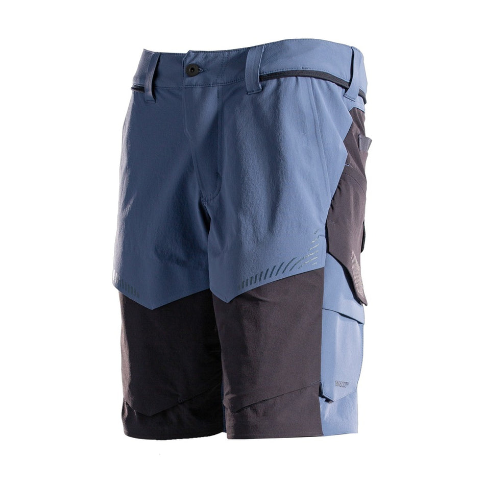 Mascot Korte Werkbroek Customized Ultimate Stretch IJsblauw/Marine-803386