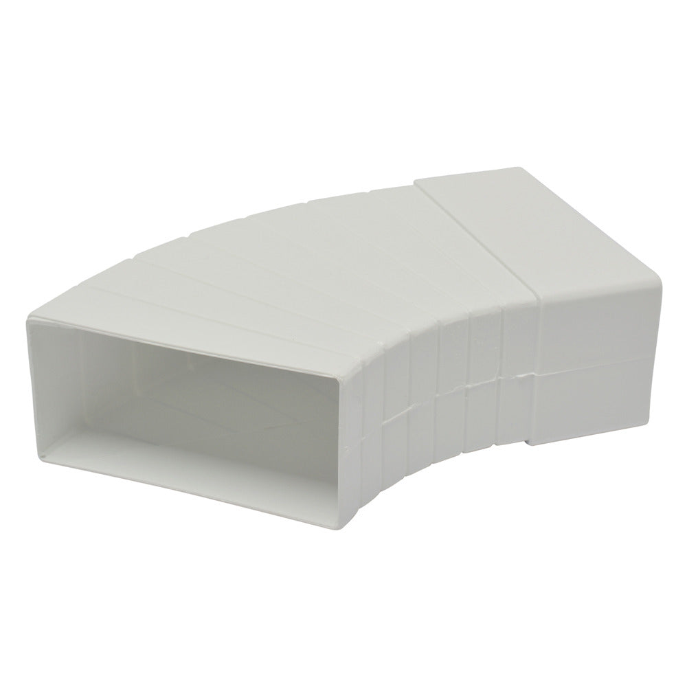 Sanivesk Vlakkanaal Bocht Variabel Wit 110x55mm-804152