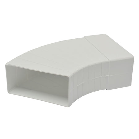 Sanivesk Vlakkanaal Bocht Variabel Wit 110x55mm-804152
