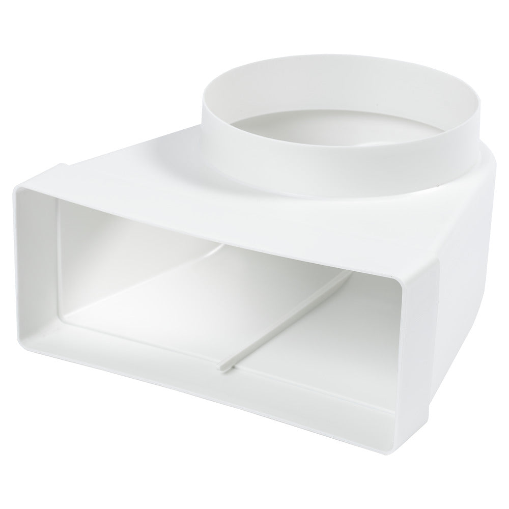 Sanivesk Vlakkanaal Bocht Wit Ø150mm 220x90mm-804153