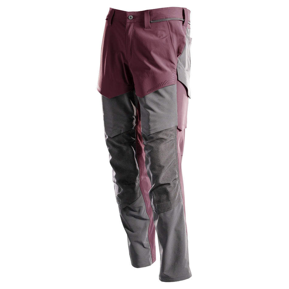 Mascot Werkbroek Customized Ultimate Stretch Bordeaux/Steengrijs-806131