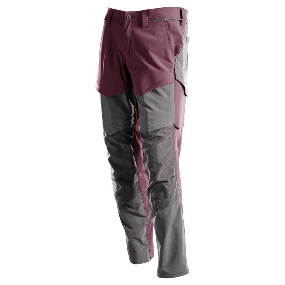 Mascot Werkbroek Customized Ultimate Stretch Bordeaux/Steengrijs-806132