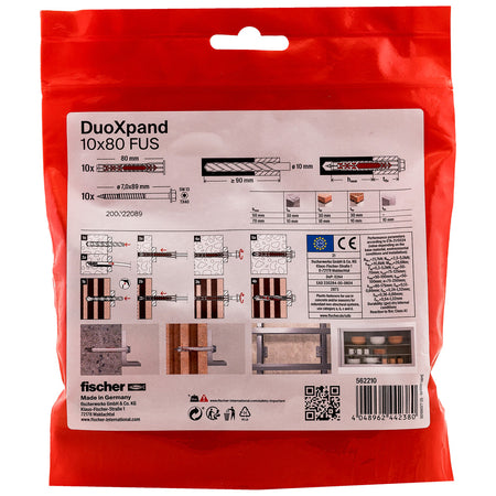 fischer Constructieplug DuoXpand Verzinkt 10mm FUS 10st-816394