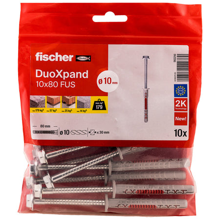 fischer Constructieplug DuoXpand Verzinkt 10mm FUS 10st-816394