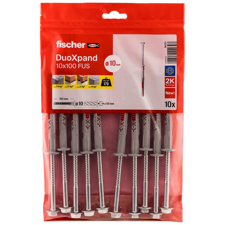 fischer Constructieplug DuoXpand Verzinkt 10mm FUS 10st-816395