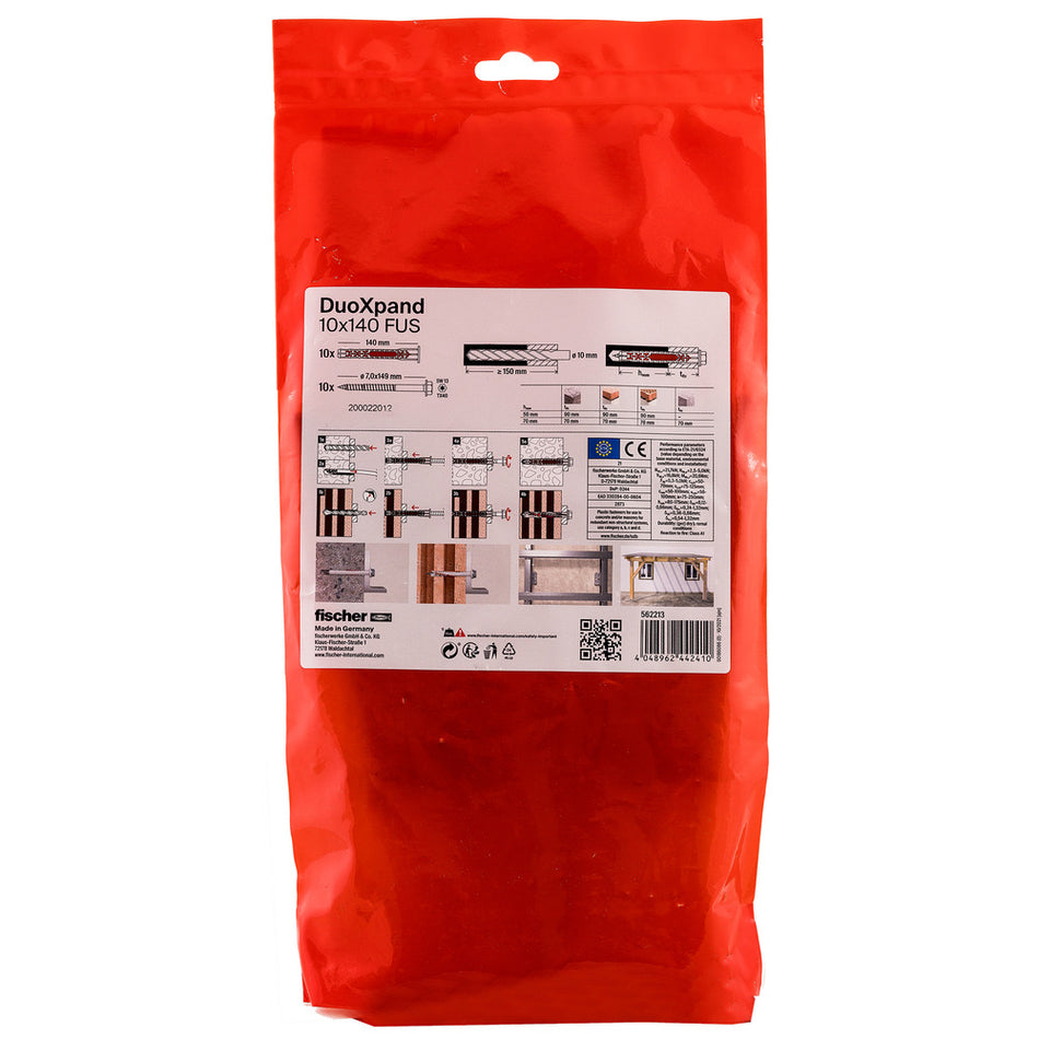 fischer Constructieplug DuoXpand Verzinkt 10mm FUS 10st-816397