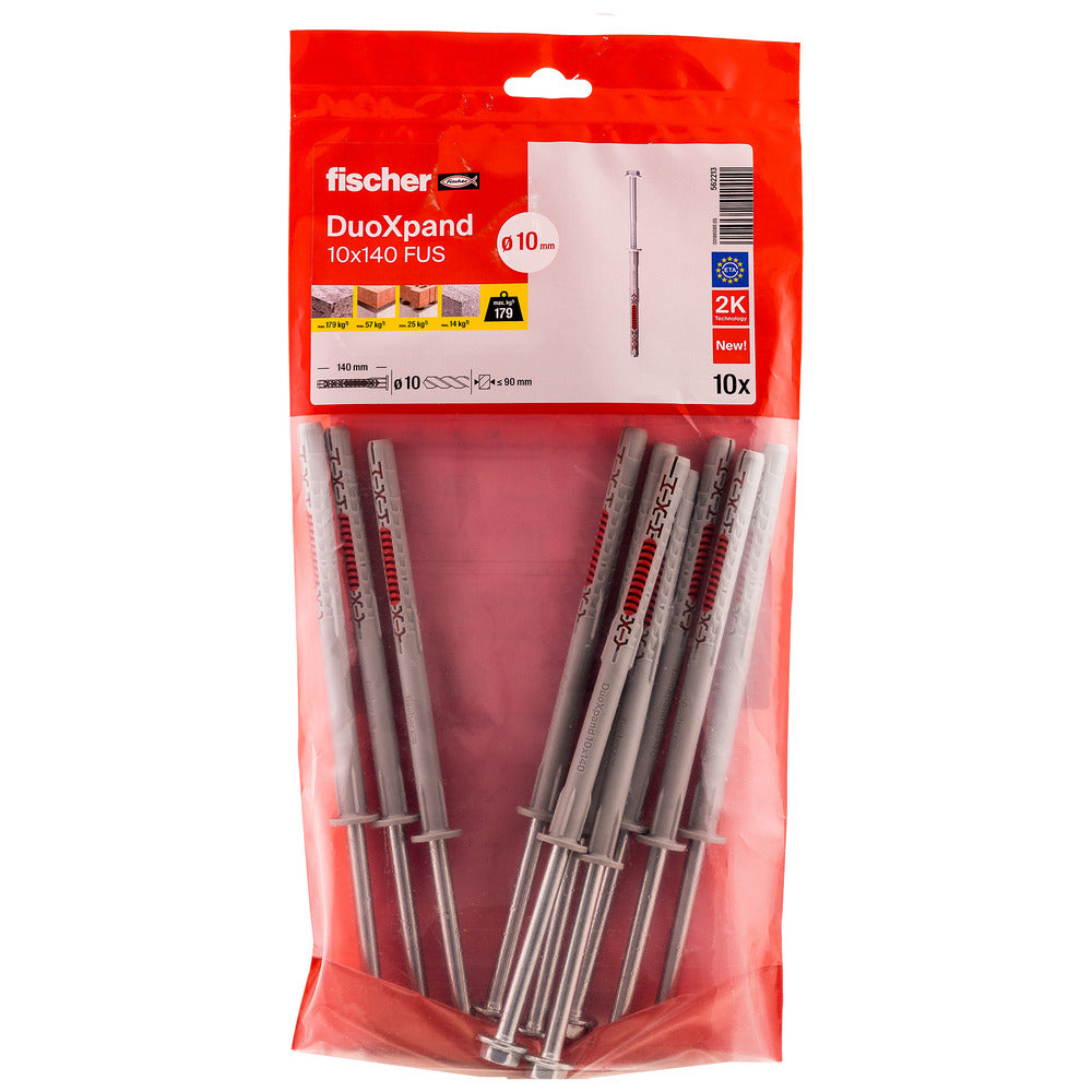 fischer Constructieplug DuoXpand Verzinkt 10mm FUS 10st-816397