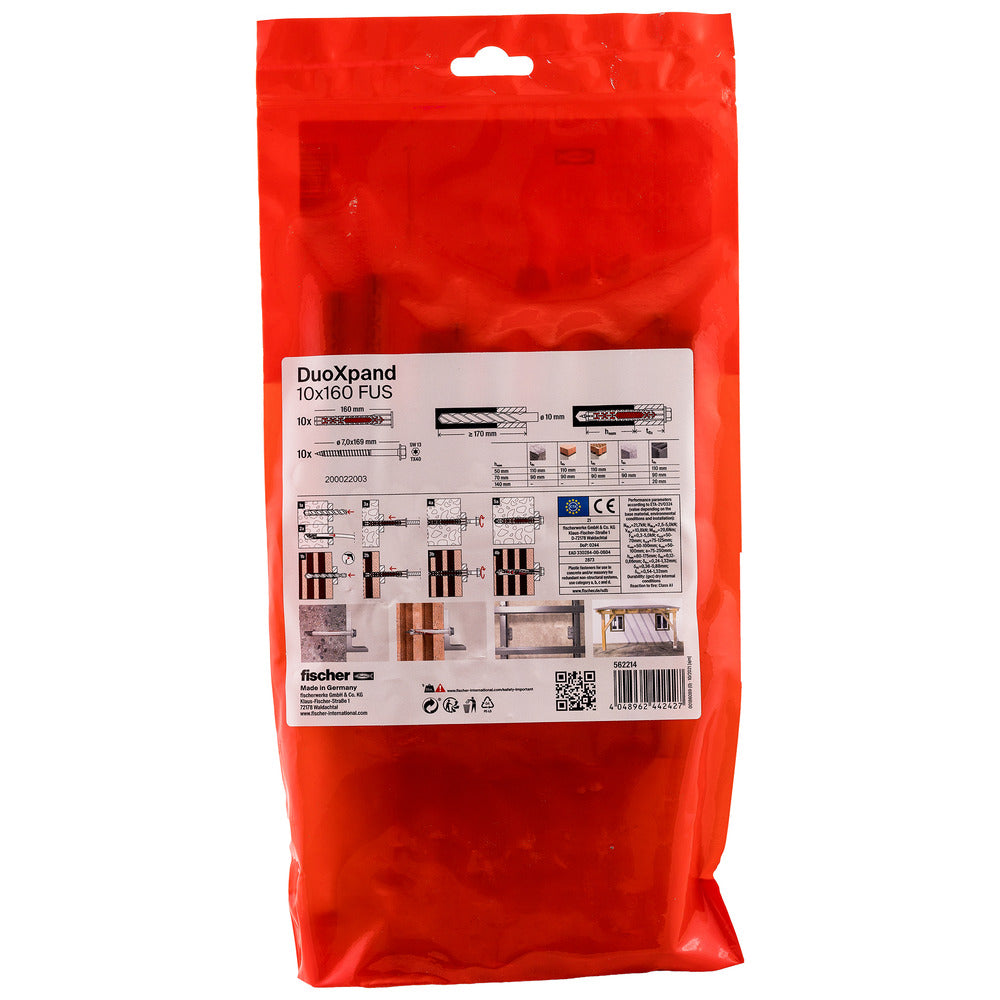 fischer Constructieplug DuoXpand Verzinkt 10mm FUS 10st-816398