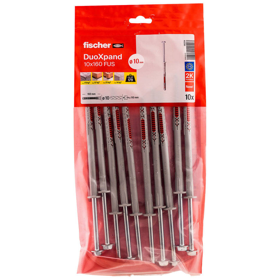 fischer Constructieplug DuoXpand Verzinkt 10mm FUS 10st-816398