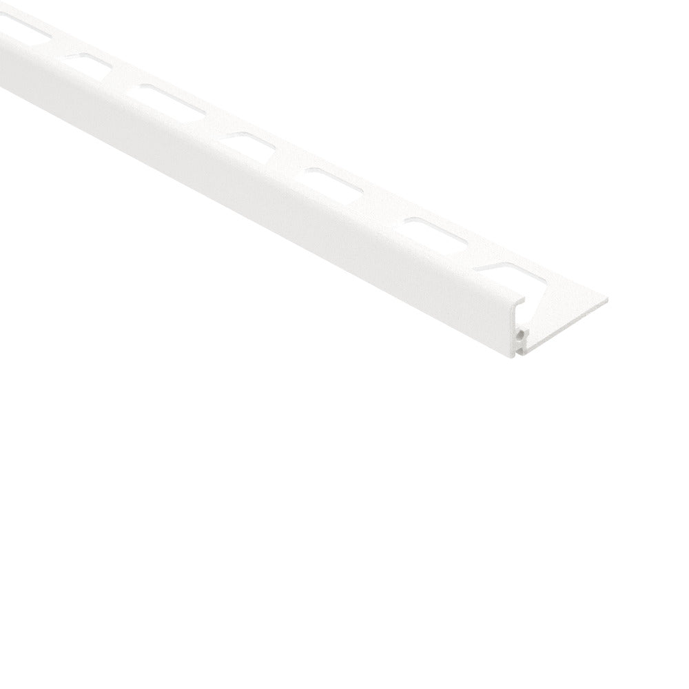 Schlüter Tegelprofiel J110MBW Aluminium Mat Zuiverwit 11mm x 300cm-821052
