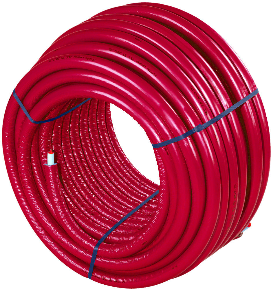 Uponor Uni Pipe PLUS Meerlagenbuis Voorgeïsoleerd Rood 100m-822207