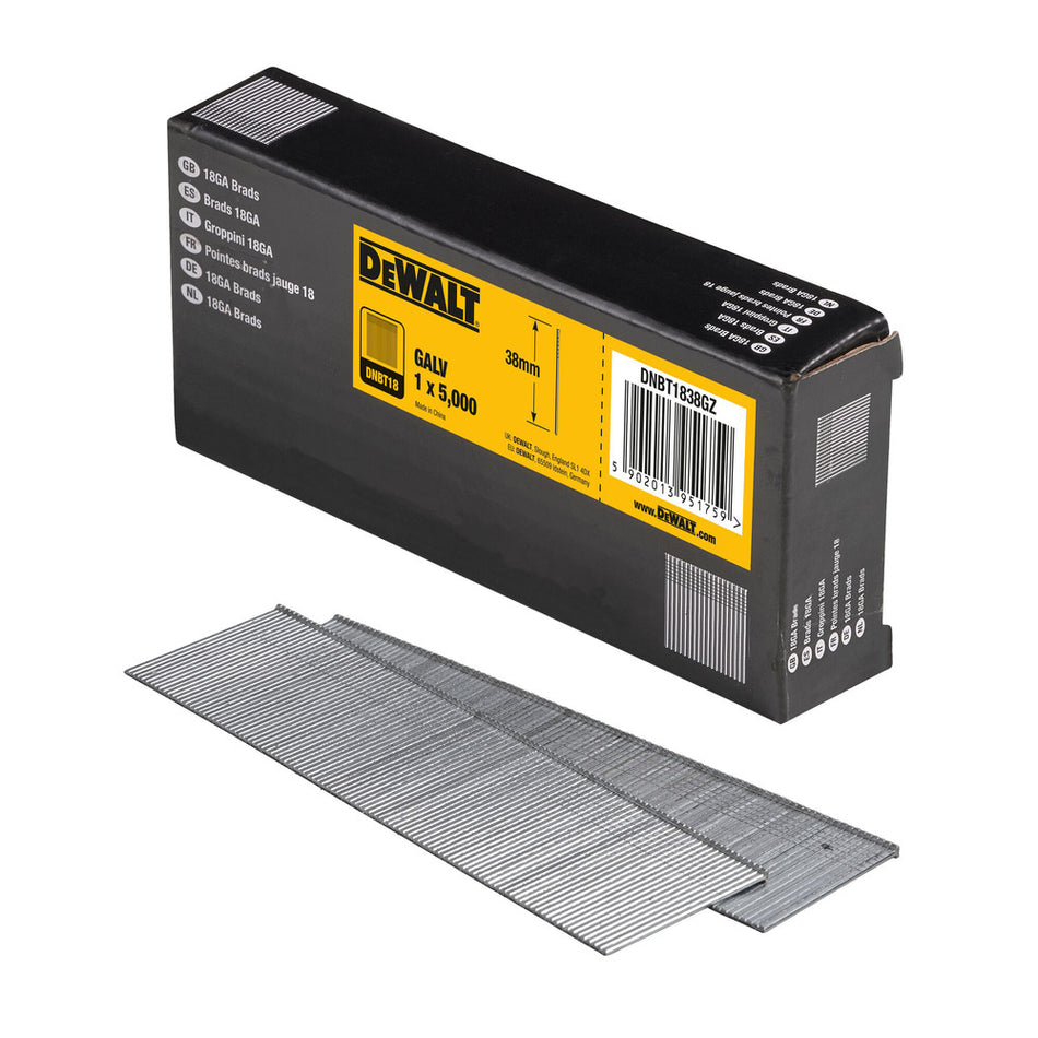 DeWALT Brads Gegalvaniseerd 1,25mm 18Ga-822788