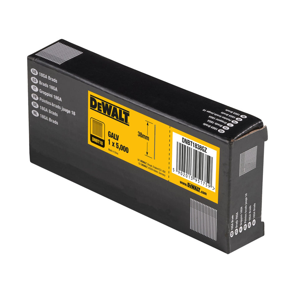 DeWALT Brads Gegalvaniseerd 1,25mm 18Ga-822788