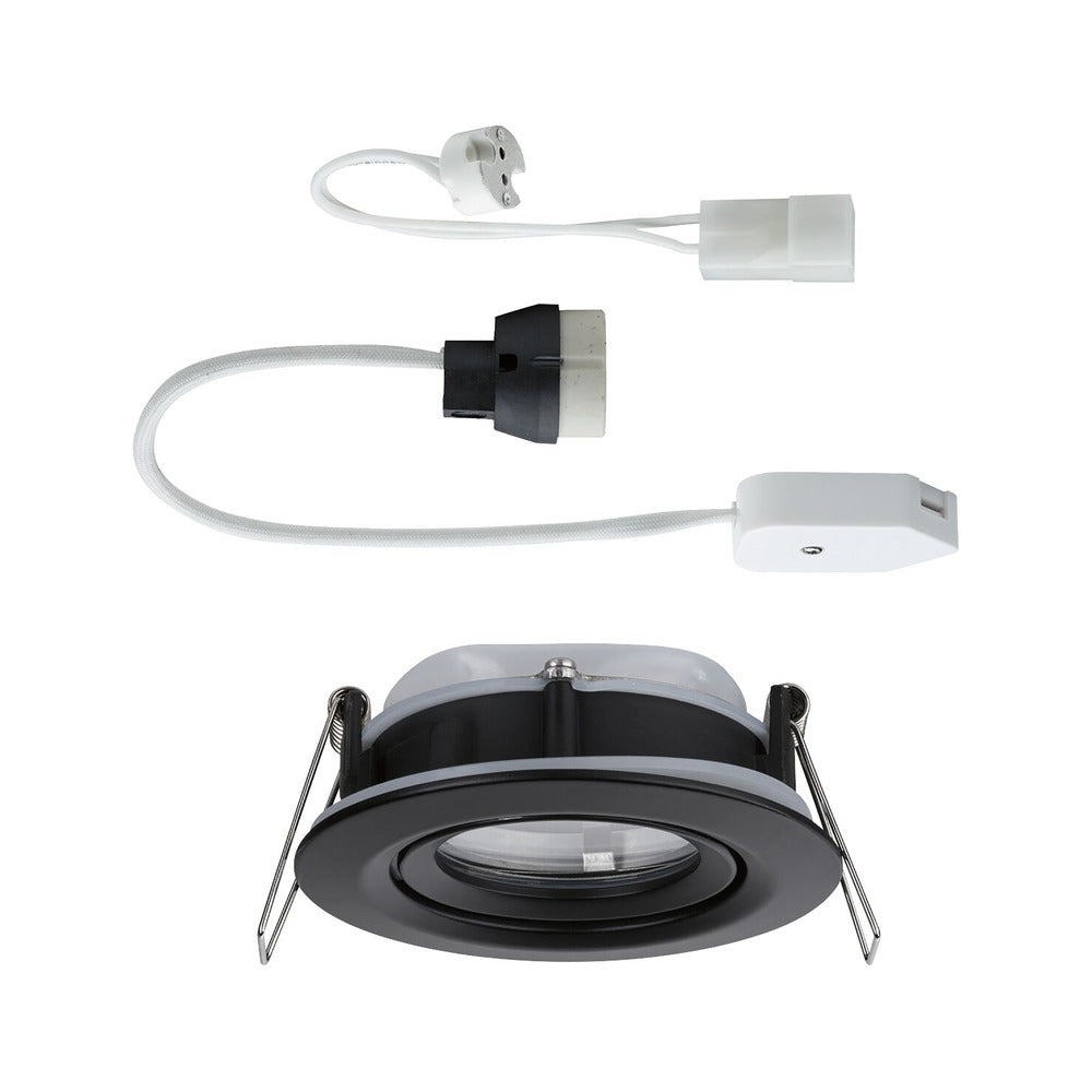 Paulmann Inbouwspot Nova Plus Mat Zwart Rond 35W Dimbaar Kantelbaar IP65-824740