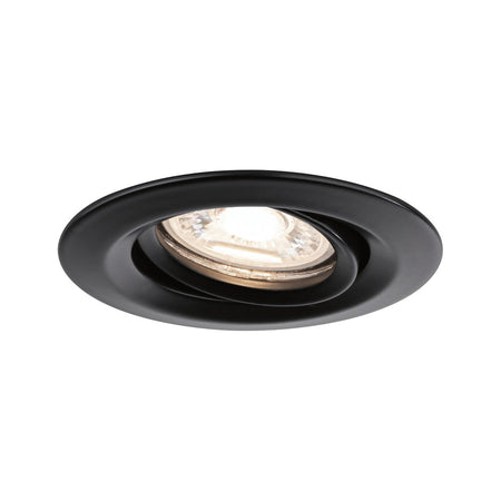 Paulmann Inbouwspot Nova Mini Mat Zwart Rond 4W Kantelbaar 3st-824745