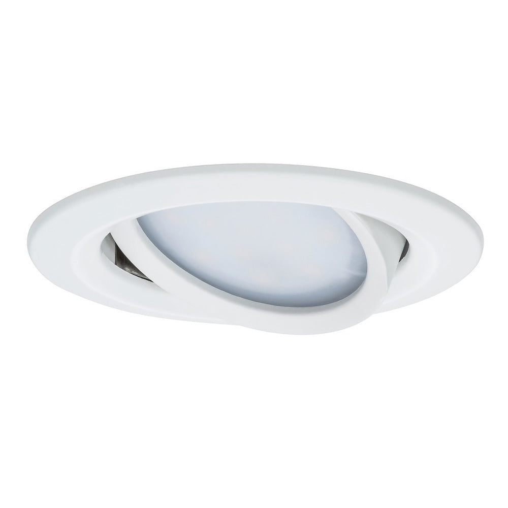 Paulmann Inbouwspot Nova Plus Mat Wit Rond 6W Dimbaar Kantelbaar IP65-824755