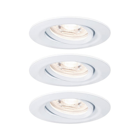 Paulmann Inbouwspot Nova Mini Mat Wit Rond 4W Kantelbaar 3st-824760