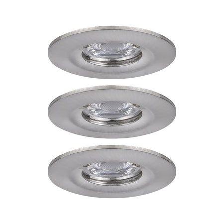 Paulmann Inbouwspot Nova Mini Geborsteld Aluminium 4W IP44 3st-824766