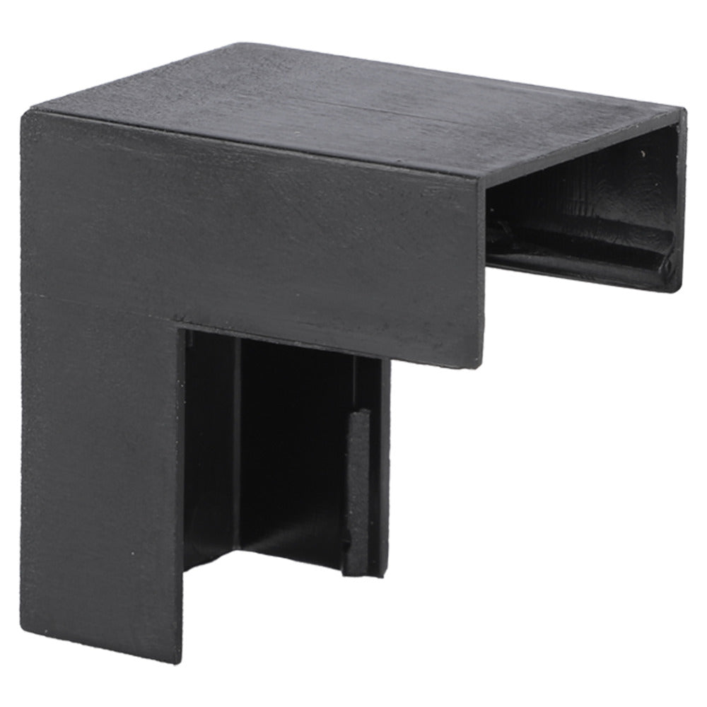 Q-Link Leidinglijst Buitenhoek Zwart 20x10mm-827285